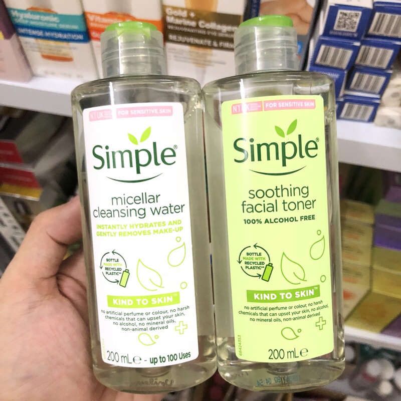 TẨY TRANG NƯỚC HOA HỒNG SIMPLE 200ML