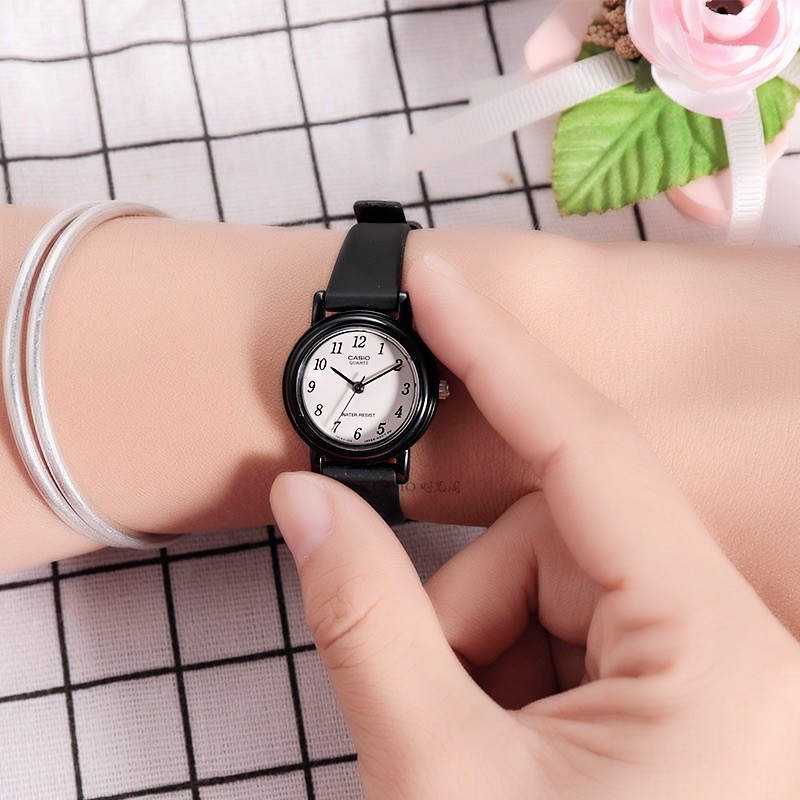 Đồng hồ nữ dây nhựa Casio chính hãng Anh Khuê LQ-139BMV-1BLDF