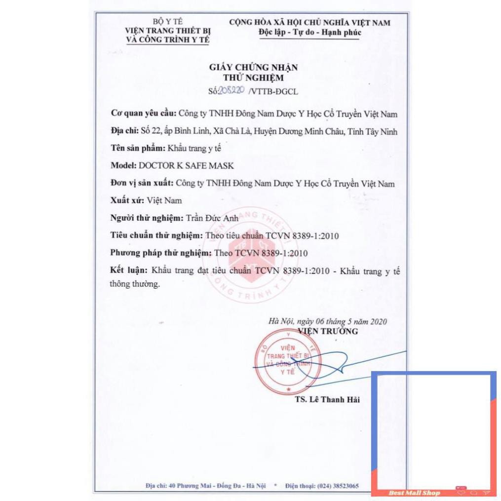 Khẩu trang y tế kháng khuẩn cao cấp Doctor K NGO | BigBuy360 - bigbuy360.vn