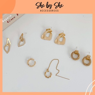 Bông tai nữ mạ vàng cá tính nhiều kiểu (Ảnh thật ở đầu) - K31