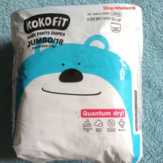 Bỉm quần Kokofit M(30 miếng ) -L(26 miếng )-XL(22 miếng )-Jumbo-18 miếng