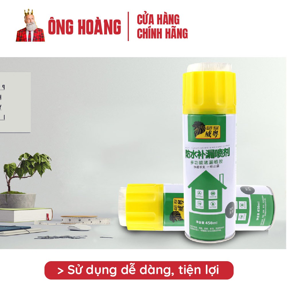 Chai xịt chống thấm nước, xịt chống dột - Ngăn nước dột vào nhà, công dụng đa năng - Xuất xứ Nhật Bản