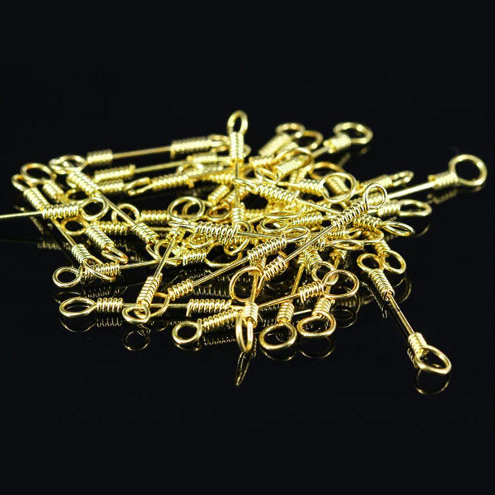 MYRONGVN Set 100 Móc Lò Xo Gắn Mồi Câu Cá Chuyên Dụng