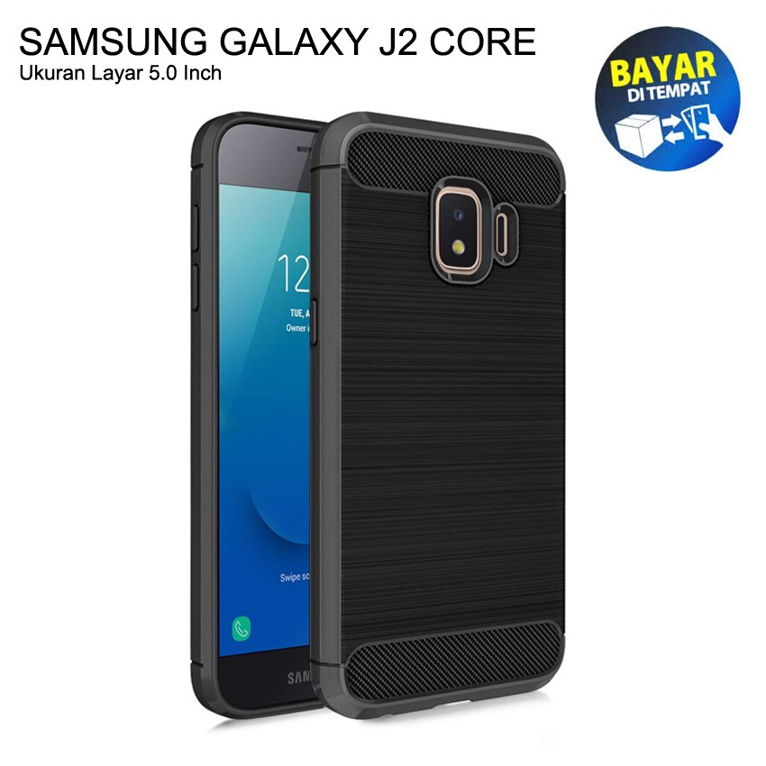 Ipaky Ốp Lưng Mềm Chống Va Đập Cho Samsung Galaxy J2 Core / Duos (5.0 ") Đen