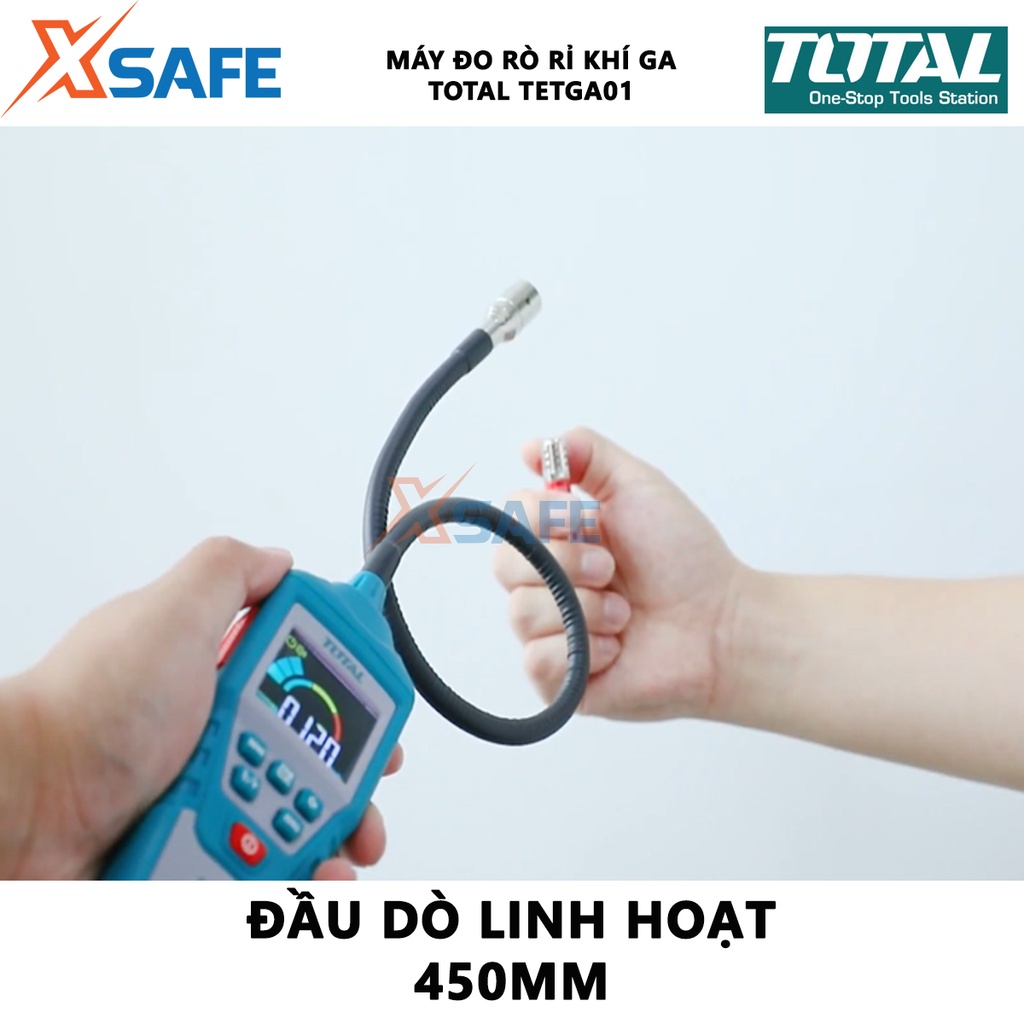 Máy đo rò rỉ khí gas kỹ thuật số Total TETGA01 | thiết bị phát hiện rò khí gas, phạm vi 0 ~ 9999ppm (metan) - chính hãng