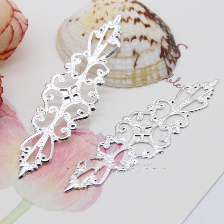 [Nguyên liệu làm trâm] 5 phiến hoạ tiết 15*57mm làm vương miện Lolita