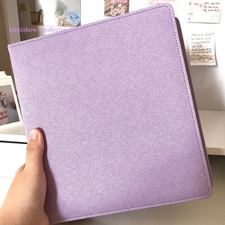 Binder a5 da nhám có nhũ - bìa sổ 3 còng chữ d