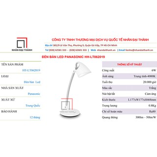 ĐÈN LED PANASONIC HH-LT062019