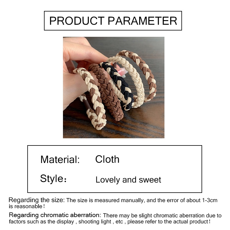 Dây Buộc Tóc Cao Su Dày Co Giãn Không Đau Hình Cà Phê Sữa Phong Cách Hàn Quốc