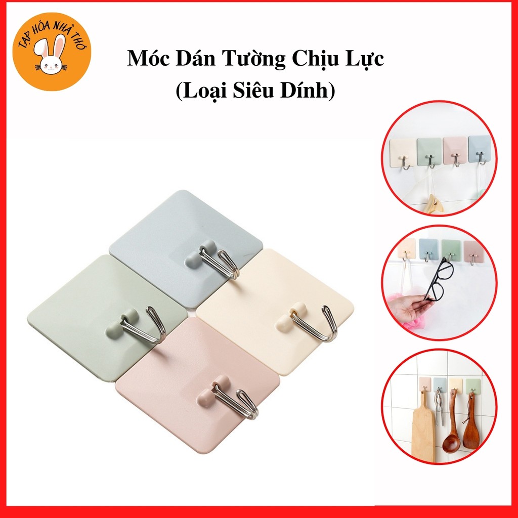 Móc dán tường chịu lực siêu dính nhiều màu khác nhau