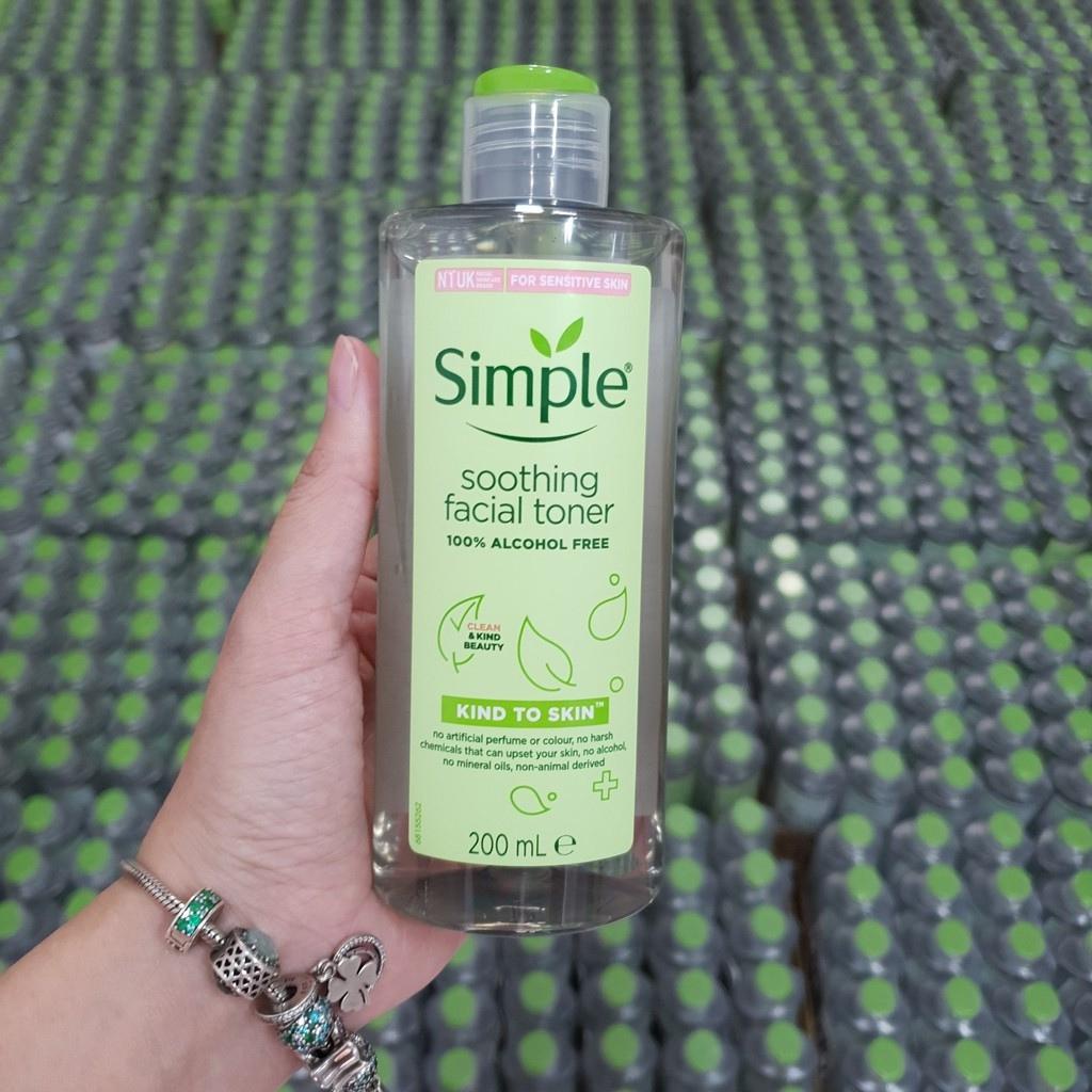 Nước Hoa Hồng Simple Kind To Skin Soothing 200ml