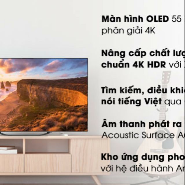 Android tivi OLED Sony 4K 55 inch KD-55A8G.MD2019