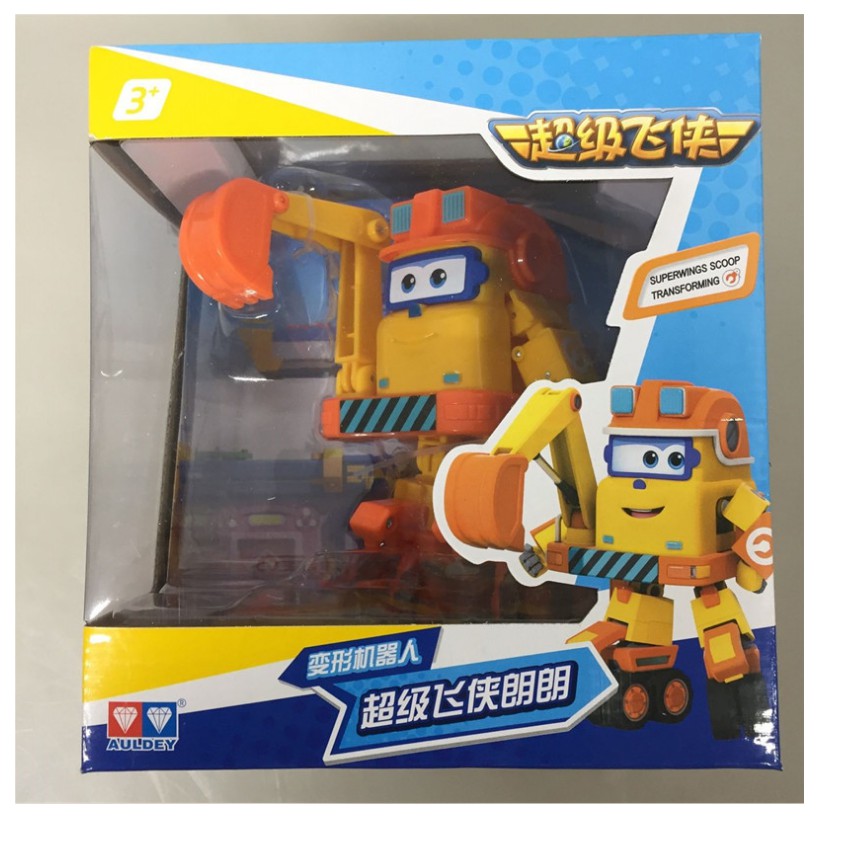 Super wings đội bay siêu đẳng nhân vật Scoop máy bay biến thành robots cỡ lớn đồ chơi trẻ em