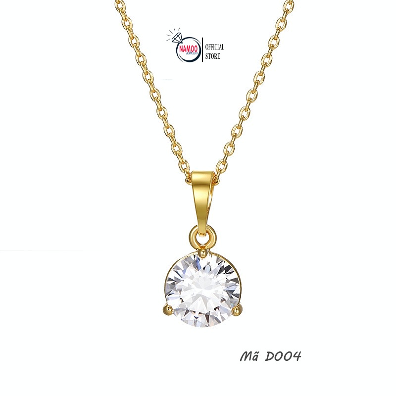 Dây Chuyền Đính Đá Nữ D04 Bền Màu Dài Dây 45cm Bảo Hành 6 tháng