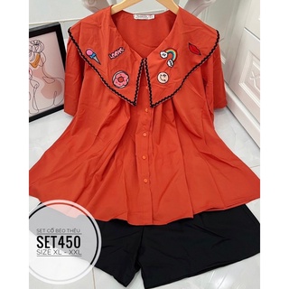 [ CHUBBY BIGSIZE ] Set Áo BBD cổ bèo từ 55-90kg