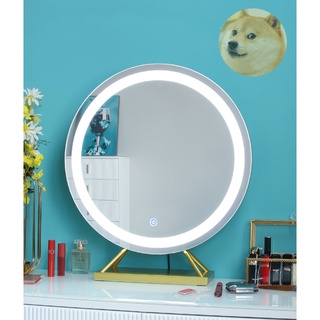 Gương led tròn để bàn trang điểm, gương Led cảm ứng: D50 D60