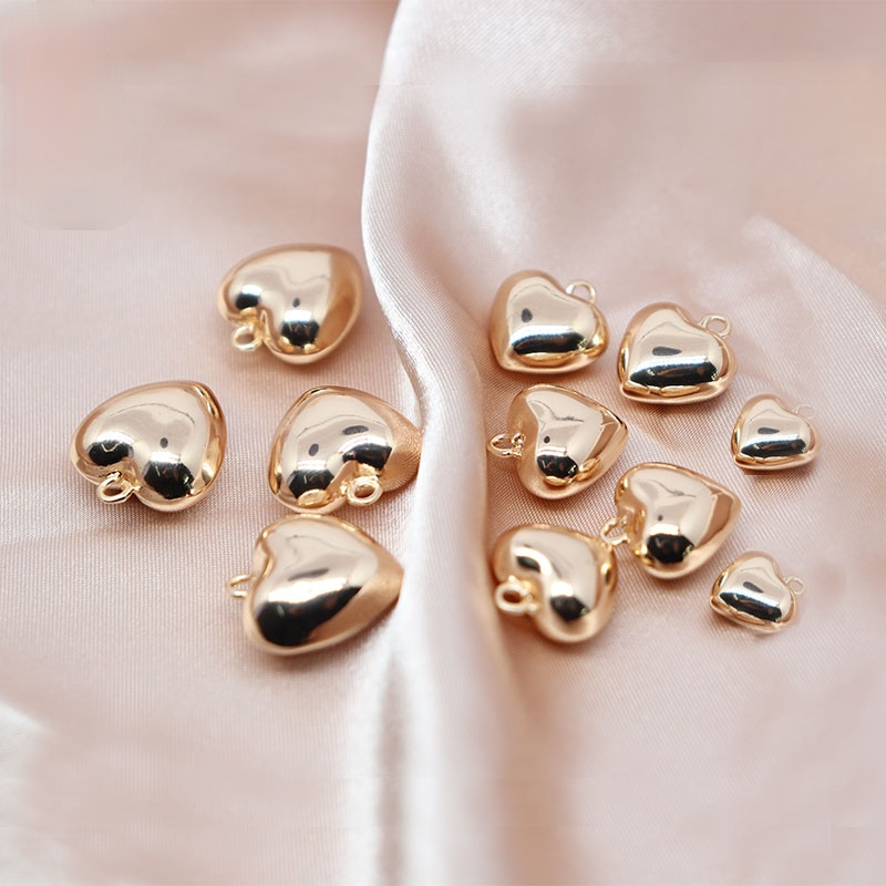 Mặt Dây Chuyền Mạ Vàng 14k Hình Trái Tim Đáng Yêu