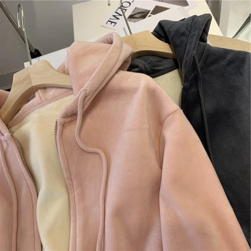 Áo nỉ nhung lót lông