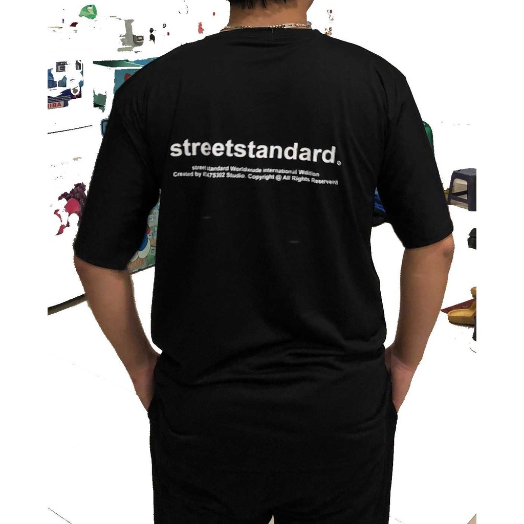 (sẵn) Áo thun tay lỡ COTTON STRESS STANDAR dáng unisex NAM NỮ form châu á phong cách HIP HOP Hàn Quốc | BigBuy360 - bigbuy360.vn