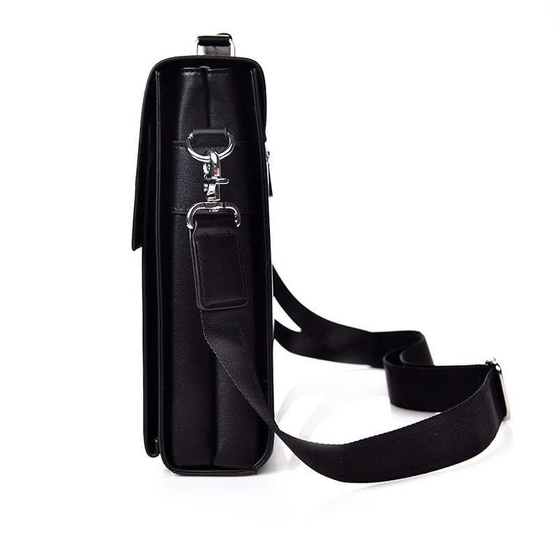 Túi xách cặp công sở da bò T54 khóa số 38x30x8cm bảo hành da 12 tháng (Nâu-Đen) | BigBuy360 - bigbuy360.vn