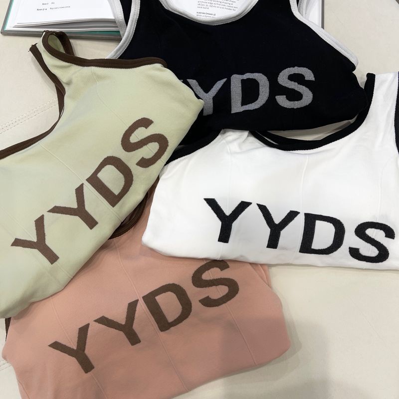 Áo Thun Không Tay In Chữ Thiết Kế Mới Thời Trang Theo Phong Cách Hàn Quốc