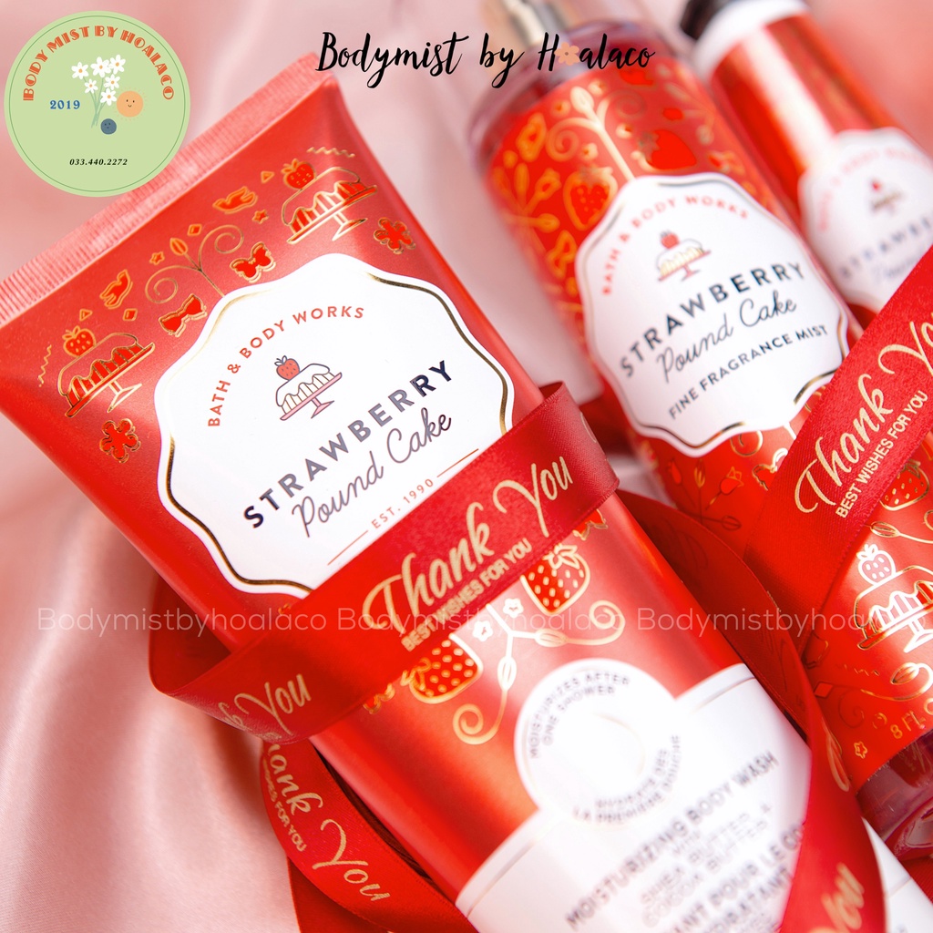 BODY MIST Xịt thơm toàn thân STRAWBERRY POUND CAKE