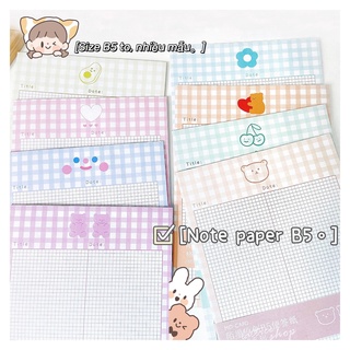 Tập note ghi chú take note size size b5 nhiều mẫu dễ thương