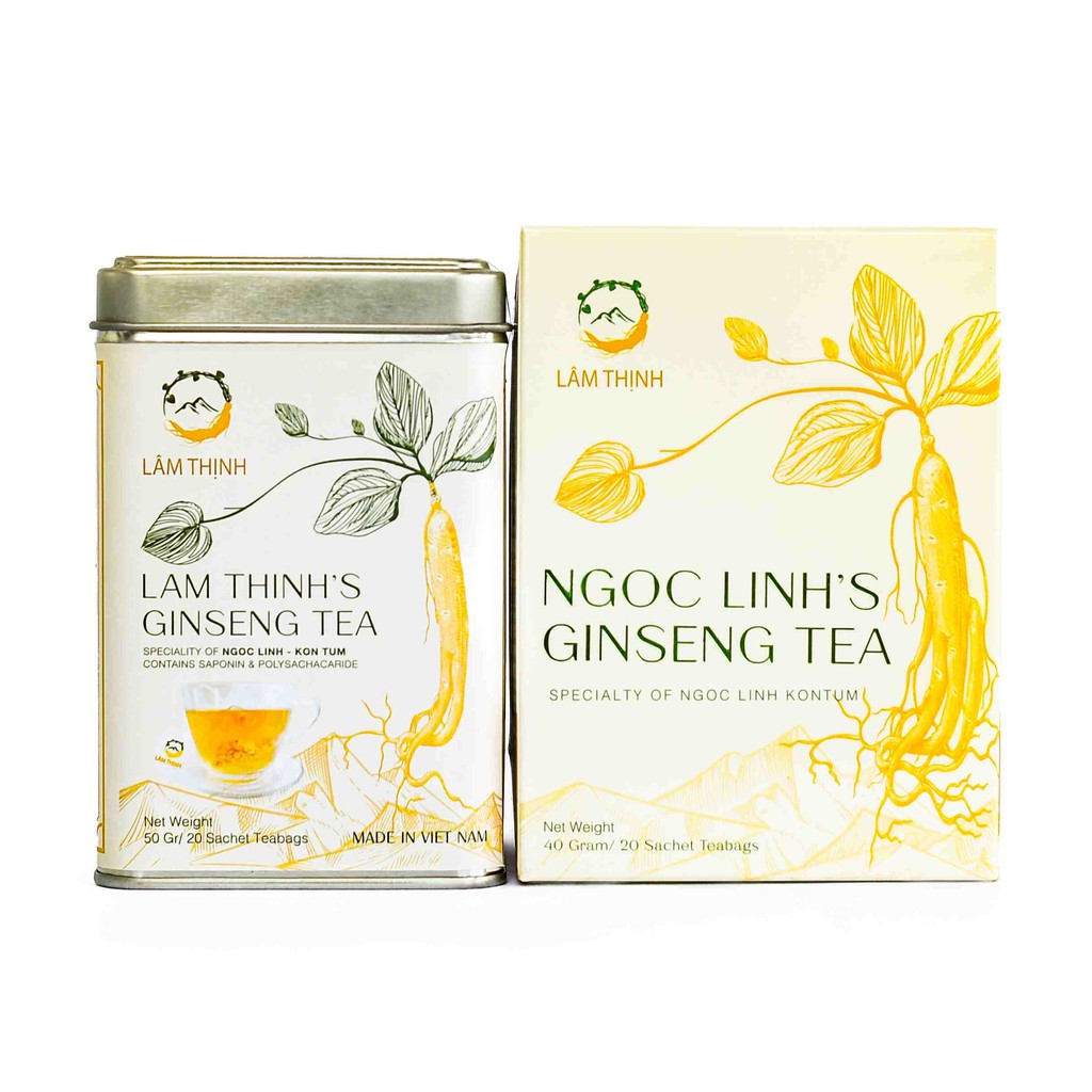 Trà túi lọc sâm dây ngọc linh 40gr và 50gr lâm thịnh ocop kon tum