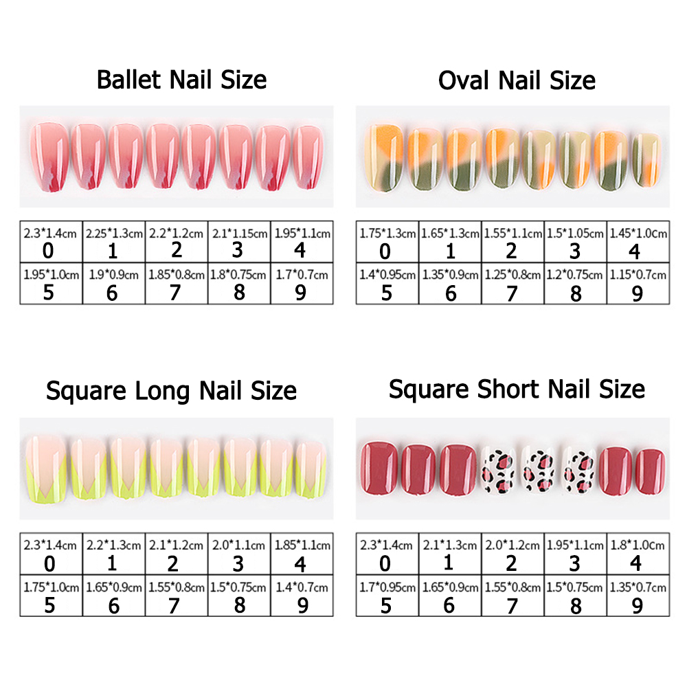 Set 24 Móng Tay Giả Kèm Keo Dán Tiện Dụng