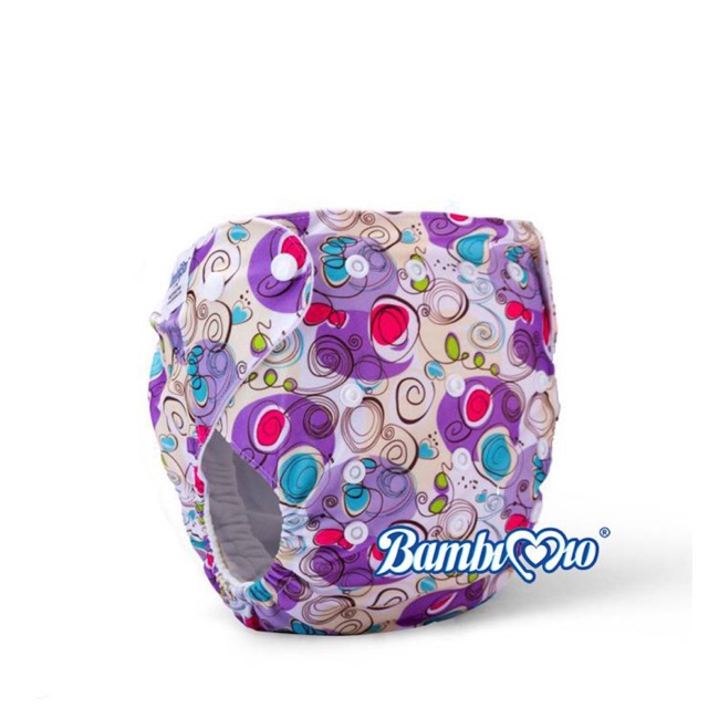 TẢ VẢI BAMBIMIO BAN ĐÊM SIZE M ( cho bé 3-16kg) - PURPLE