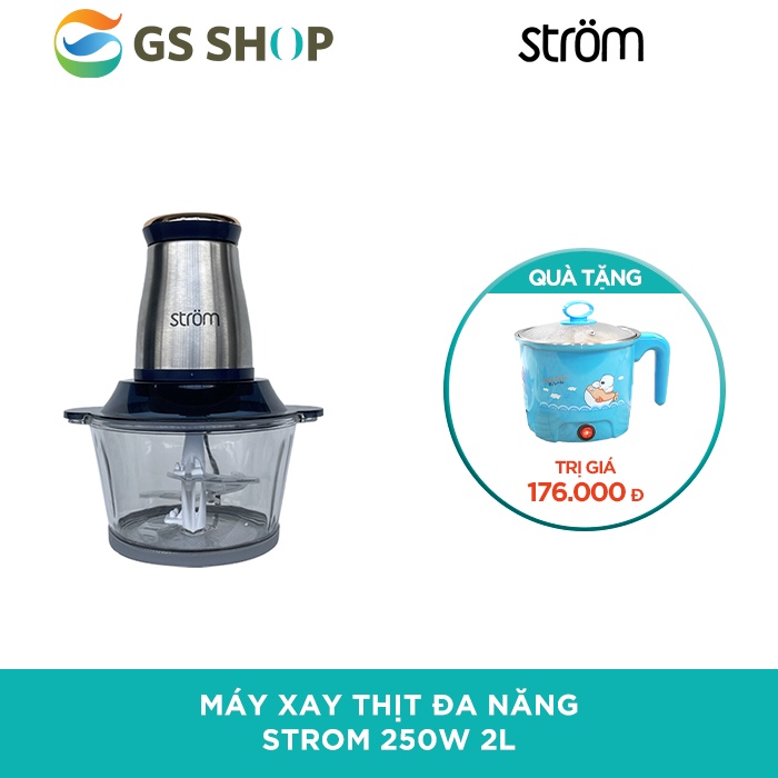 Máy xay thịt đa năng STROM 250 W 2L | TẶNG: Ca nấu đa năng mini