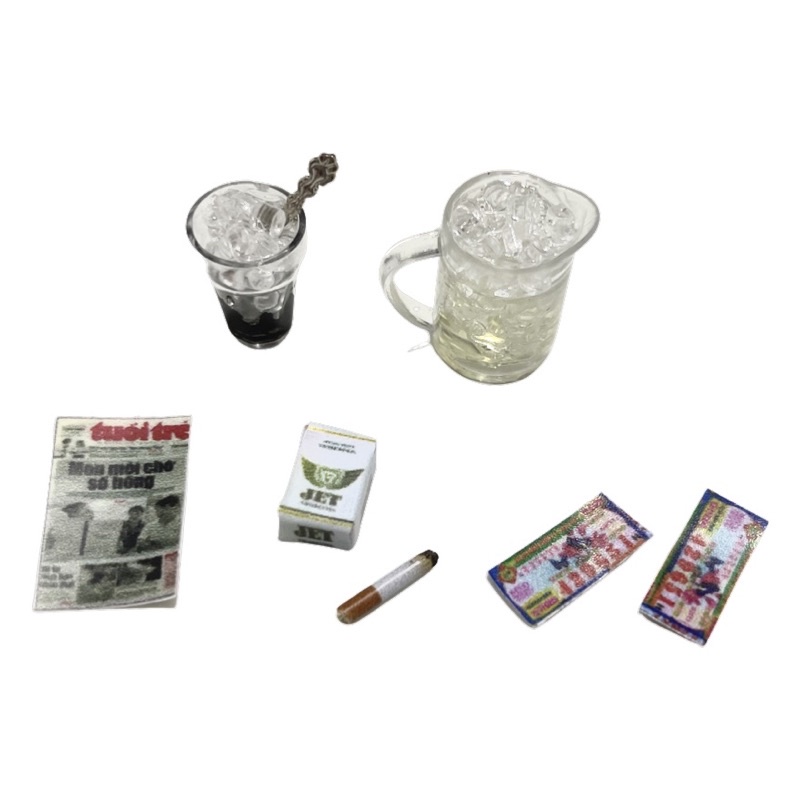 Mô hình set cafe 1/12