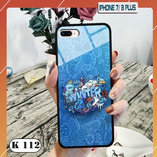 Ốp lưng kính cường lực điện thoại IPhone 7 Plus/ 8 Plus
