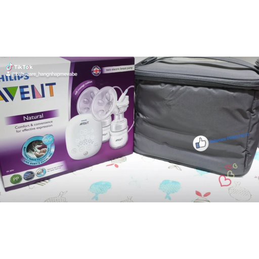 Máy hút sữa đôi Philips Avent hoa tuyết (kèm quà tặng)