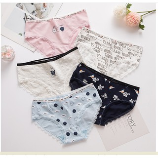 Quần Lót Nữ Cotton Hình Thù Ngộ Nghĩnh - Loại 1