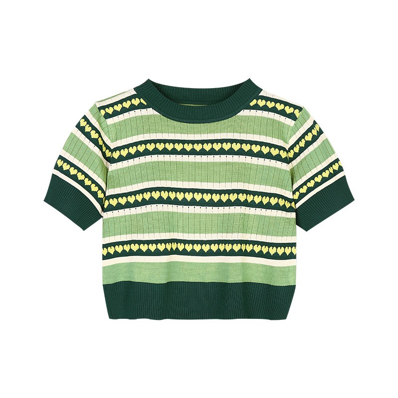 Áo Sweater Tay Lỡ In Hình Trái Tim Phong Cách Hàn Quốc Thời Trang Mùa Hè Mới Cho Nữ | BigBuy360 - bigbuy360.vn