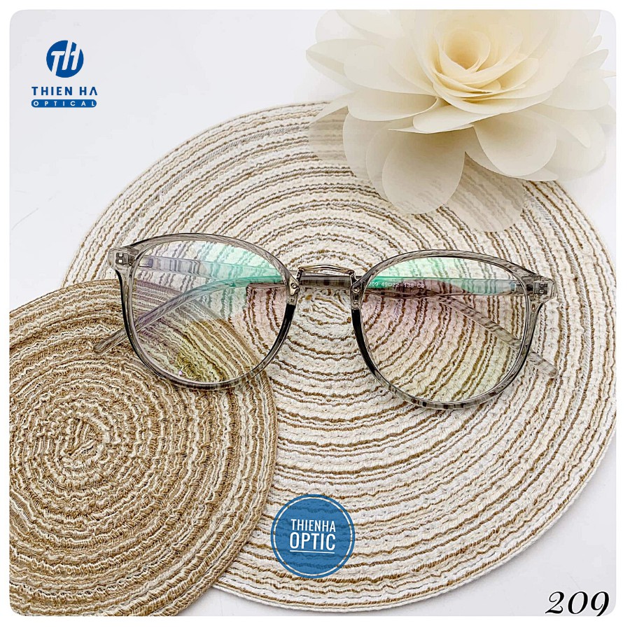 Gọng kính cận nữ nhựa dẻo,mắt kính tròn kính mắt Thiên Hà G209 càng mảnh bẻ dẻo,trẻ trung năng động, giá cả siêu rẻ | BigBuy360 - bigbuy360.vn