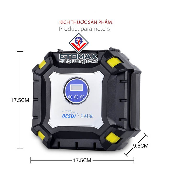 ⚡️⚡️⚡️ Máy nén khí bơm hơi mini 12v V6 đồng hồ điện tử ✨