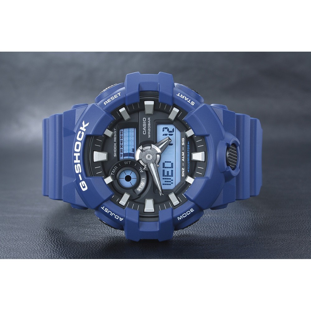 [Mã FARSBR243 giảm 15% đơn 249K] Đồng Hồ Casio Nam Dây Nhựa G-SHOCK GA-700-2ADR Chính Hãng