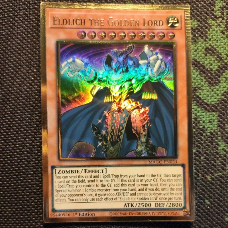 Thẻ bài Yugioh: Eldlich the Golden lord - MAGO-EN024 - Premium Gold rare