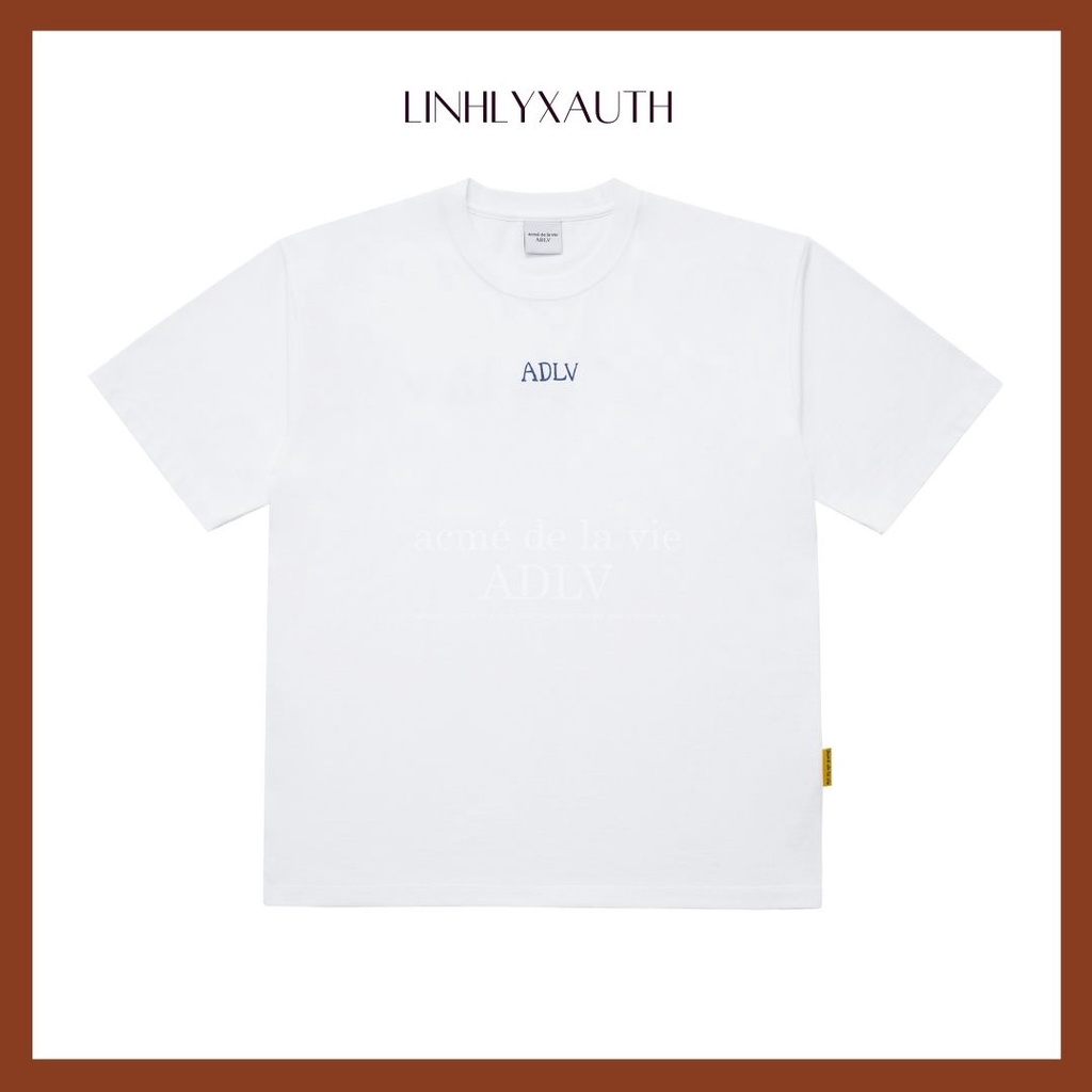(HÀNG CHÍNH HÃNG) Áo thun ADLV - Acmé de la vie - GLOSSY BASIC LOGO WHITE TEE LinhLyxAuth llxauth