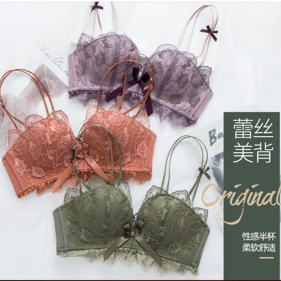 [Mã WA1606 giảm 15% đơn 99k] [KEM STORE] Set Bra Ren Hoa Phối Nơ Nâng Ngực Tạo Khe Gợi Cảm AL37 | BigBuy360 - bigbuy360.vn