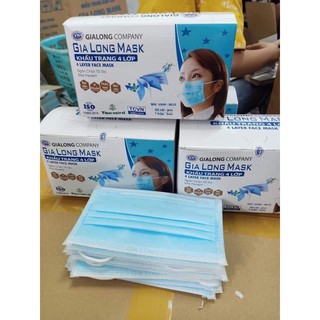 50 cái Khẩu trang kháng khuẩn 4 lớp Gia Long