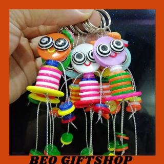 Móc khóa nút áo handmade dễ thương