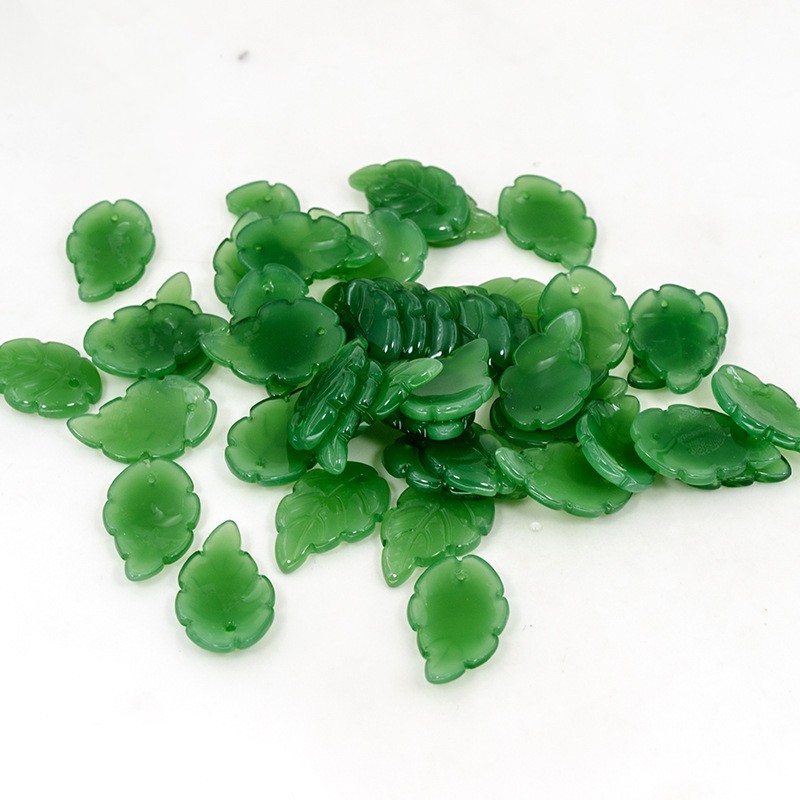 [Nguyên liệu làm trâm] 5 lá thủy tinh 15*24mm