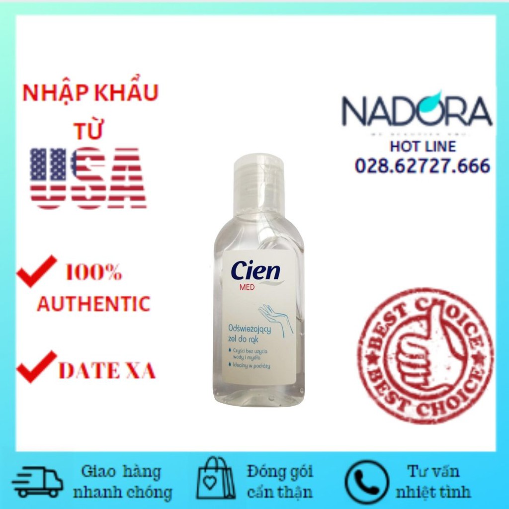 Gel rửa tay khô diệt khuẩn CIEN MED 50ML