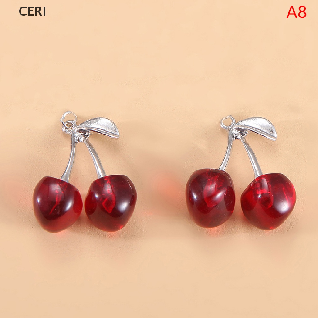 Vòng Cổ Dây Xích Bằng Thép Không Gỉ Mặt Quả Cherry Thời Trang Harajuku Gothic Punk Mới