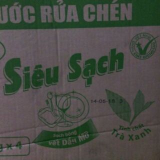 Nước rửa chén Lix trà xanh 4L
