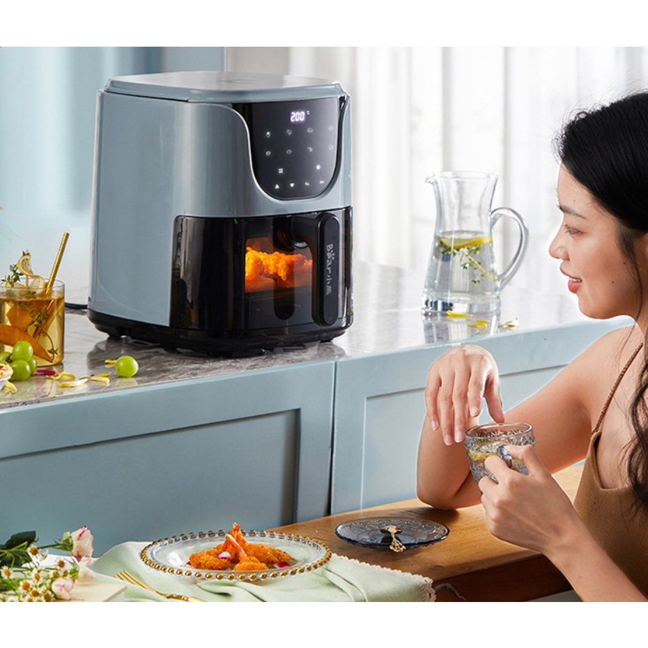 [SẴN] Nồi Chiên Không Dầu Bear QZG-E16C5 Dung tích 5L Nhìn Được Thực Phẩm Phía Trong [CMART_GIA DỤNG TIỆN ÍCH]