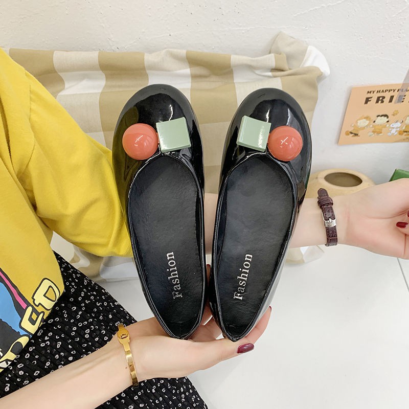 (ORDER) Giày búp bê ulzzang da bóng nhiều màu | BigBuy360 - bigbuy360.vn